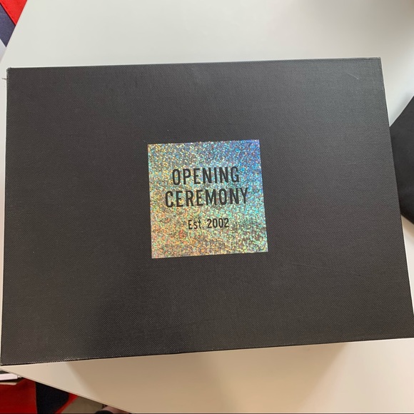 NEW! Opening Ceremony Glitter Sneakers in Black with Red Accent, Size 38 - Picture 10 of 11